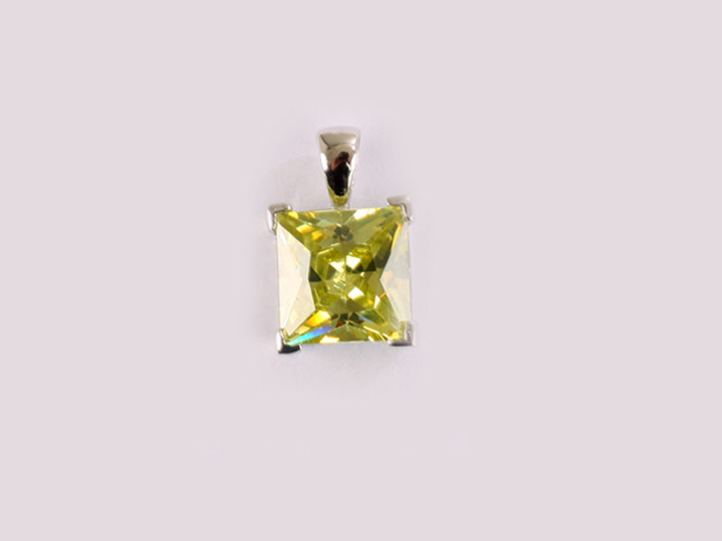 Peridot Cubic Zirconia Pendant