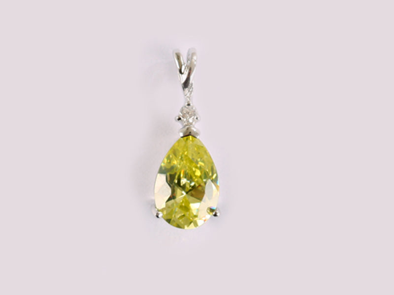 Peridot Cubic Zirconia Pendant