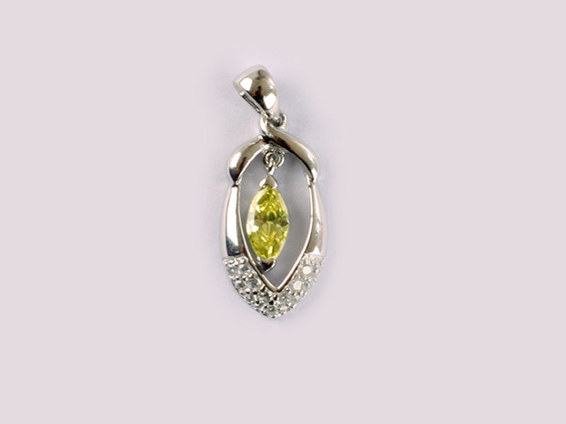Peridot Cubic Zirconia Pendant