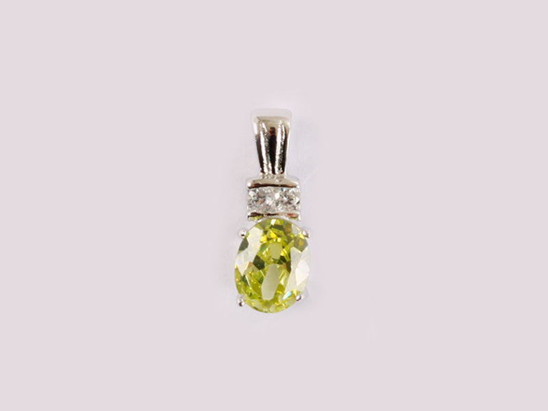 Peridot Cubic Zirconia Pendant