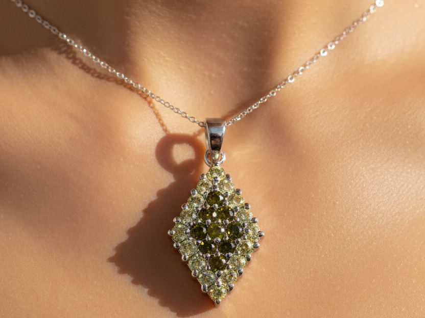 Peridot Cubic Zirconia Pendant