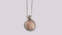 A Silver with Rose Gold Plate Pendant.