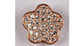 A Rose Plated On Silver  With White Cubic Zirconia Pendant