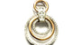 A Silver with Rose Gold Plate 2 Tone Pendant
