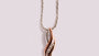 A Silver with Rose Gold Plate Pendant