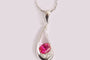 Ruby Cubic Zirconia Pendant