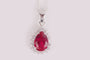 Ruby Cubic Zirconia Pendant