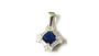 Sapphire & White Cubic Zirconia Pendant.