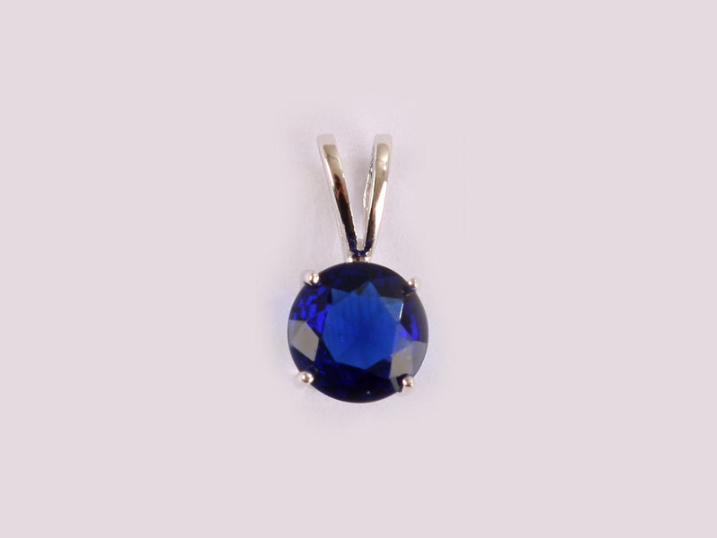 Sapphire Cubic Zirconia Pendant