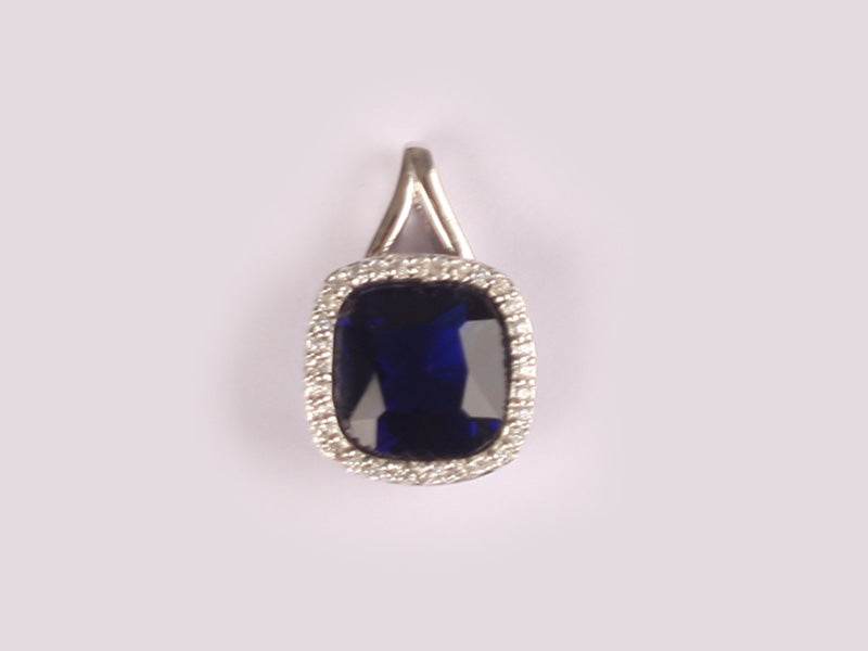 Sapphire Cubic Zirconia Pendant