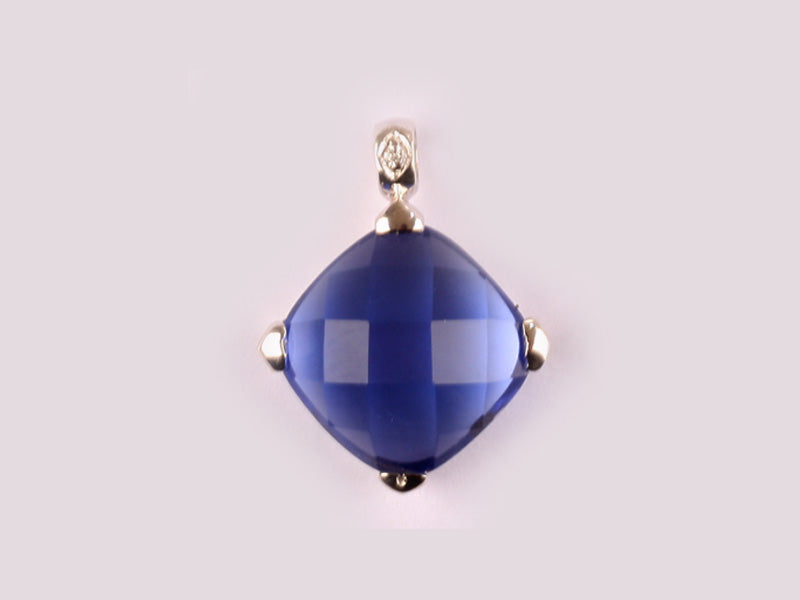 Sapphire Cubic Zirconia Pendant