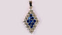 Sapphire Cubic Zirconia Pendant