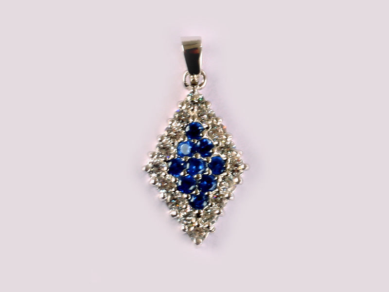 Sapphire Cubic Zirconia Pendant