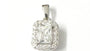 A Silver with White Cz Pendant