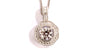 A White Cubic Zirconia Pendant With Chain