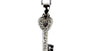 A White Cubic Zirconia Key Pendant With Chain