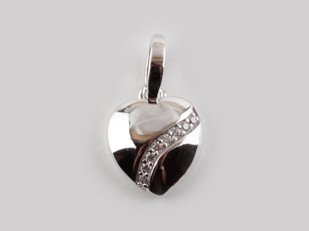 A White Cubic Zirconia Pendant.