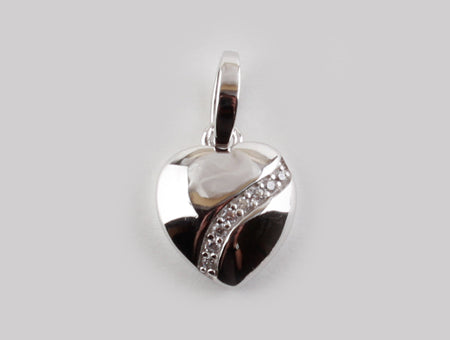 A White Cubic Zirconia Pendant.
