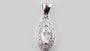 A White Cubic Zirconia Pendant.
