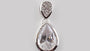 A White Cubic Zirconia Pendant.