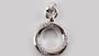 A White Cubic Zirconia Pendant.