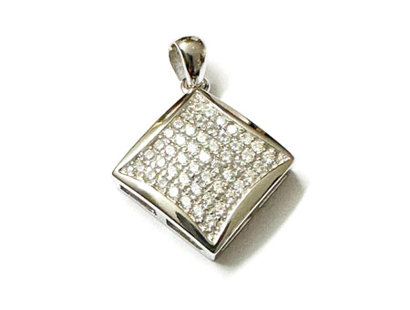 A White Cubic Zirconia Earring