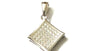 A White Cubic Zirconia Pendant.