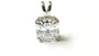A White Cubic Zirconia Pendant.