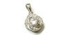 A Silver with White Cz Pendant
