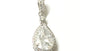 A Silver with White Cz Stone Pendant