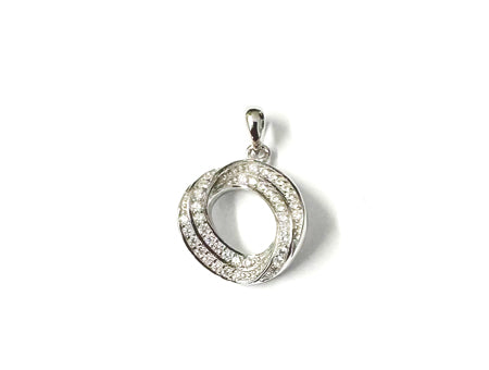 A White Cubic Zirconia Pendant