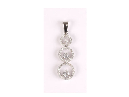 A White Cubic Zirconia Pendant.