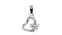 A White Cubic Zirconia Pendant