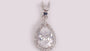 A White Cubic Zirconia Pendant