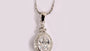 A White Cubic Zirconia Pendant