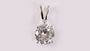 A White Cubic Zirconia Pendant