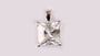 A White Cubic Zirconia Pendant