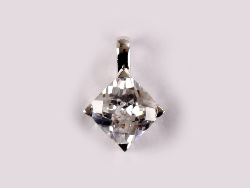 A White Cubic Zirconia Pendant