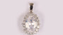 A White Cubic Zirconia Pendant