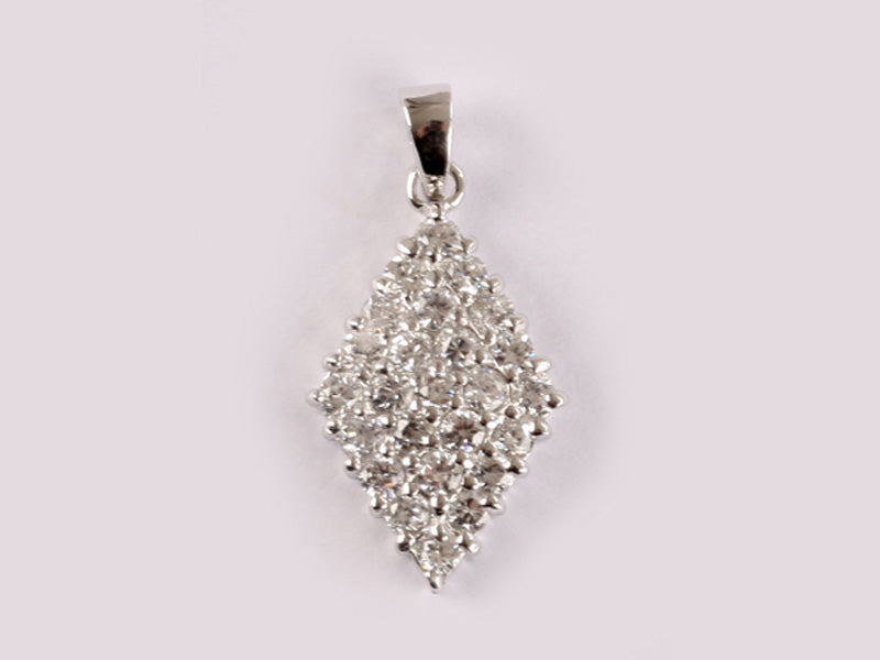 A White Cubic Zirconia Pendant