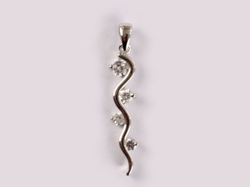 A White Cubic Zirconia Pendant