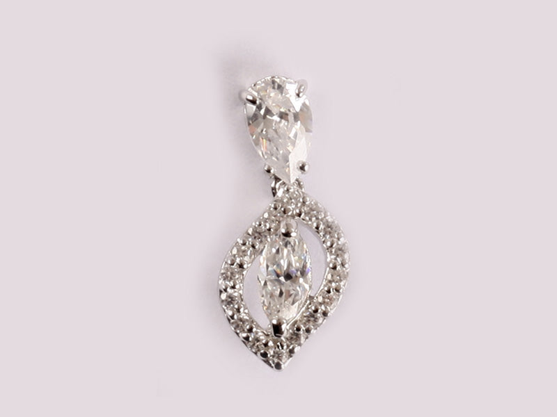 A White Cubic Zirconia Pendant