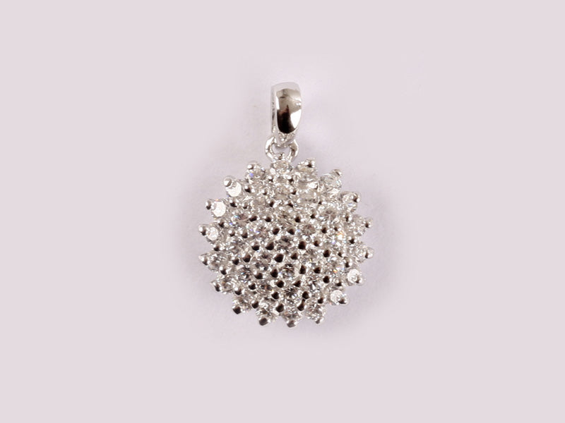 A White Cubic Zirconia Pendant