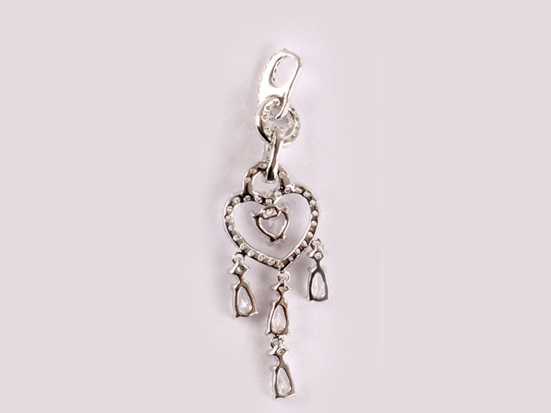 A White Cubic Zirconia Pendant
