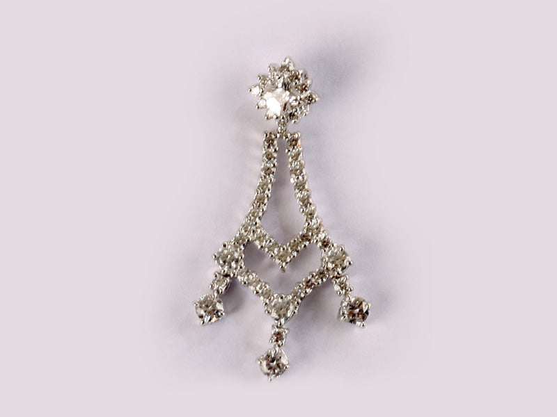 A White Cubic Zirconia Pendant