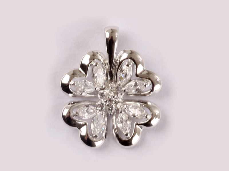 A White Cubic Zirconia Pendant