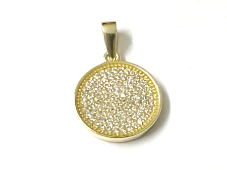 Silver with White Cz Stone Pendant
