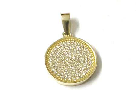 Silver with White Cz Stone Pendant