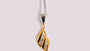A Silver With Yellow Gold Plate Pendant Chained
