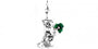 Leprechaun Silver Pendant With Green Enamel